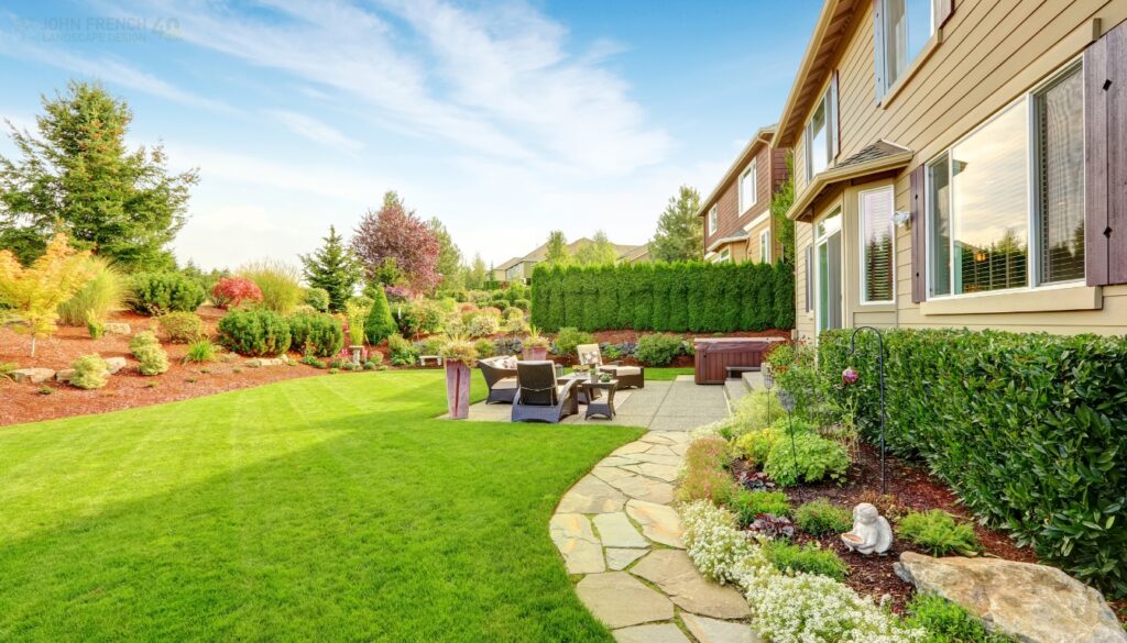 Home with Landscape Design