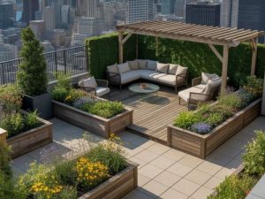 Modern Terrace Garden Design