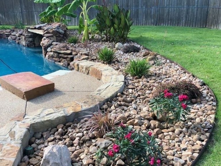 Rocks For Pool Pool Landscaping Ideas With Rocks | Stunning Design Tips