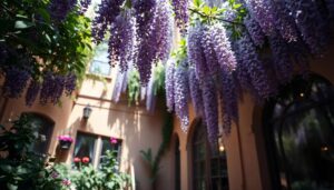 Wisteria in the Garden