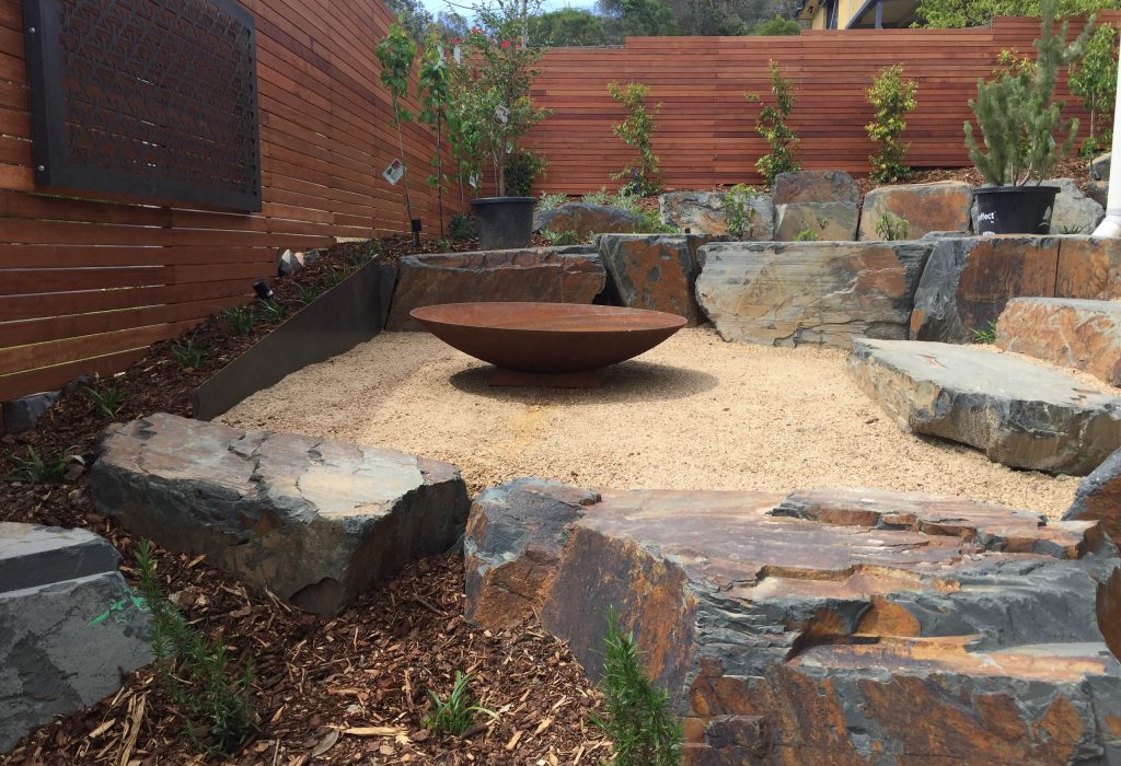 Outdoor living area in Kew